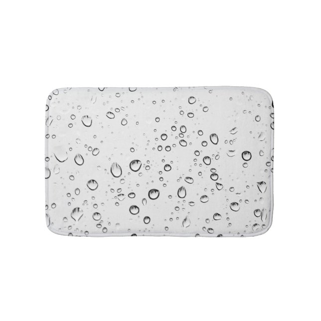 Falling Raindrops Bath Mat (Front)