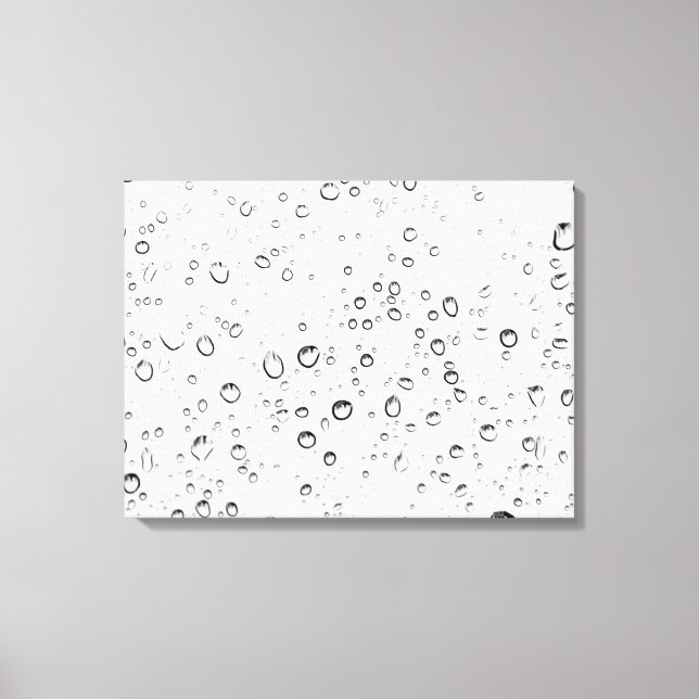 Falling Raindrops Canvas Print (Front)