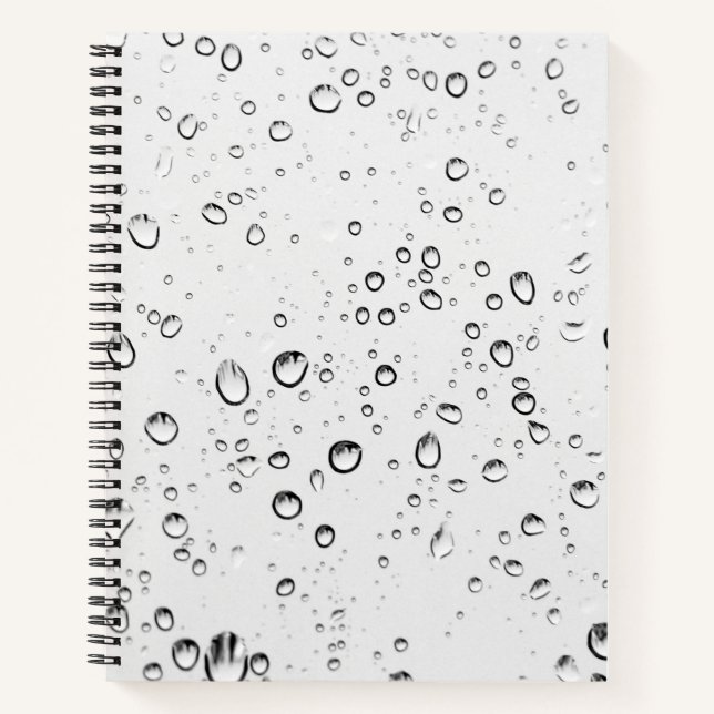 Falling Raindrops Notebook (Front)