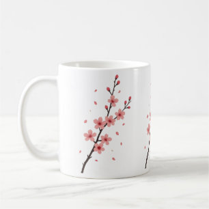 Falling Sakura Blossoms Coffee Mug