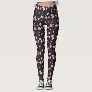 Falling Sakura Blossoms Leggings