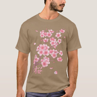 Falling Sakura Cherry Blossoms Classic T-Shirt