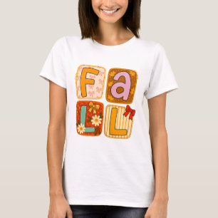 Falling shirts|Fall festivities|Fall patchwork qui T-Shirt