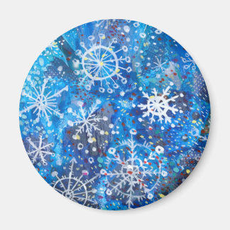 Falling Snowflakes Magnet