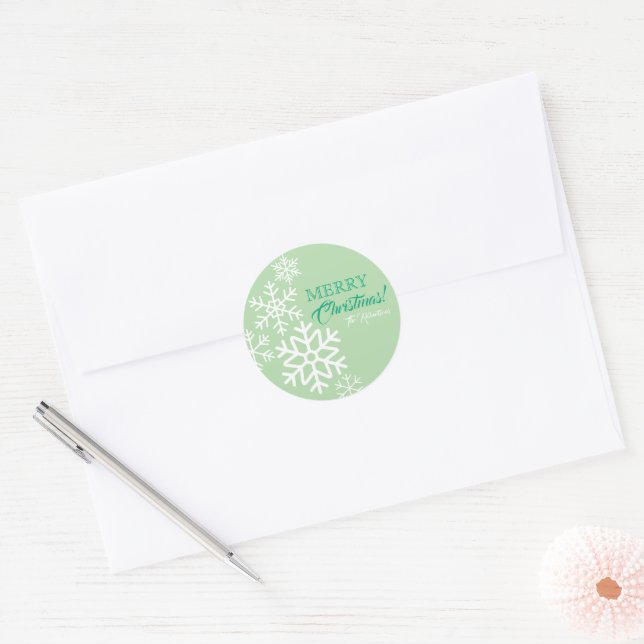 Falling Snowflakes Sticker (Envelope)
