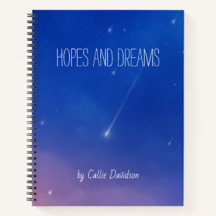 Falling Star Hopes and Dreams Journal