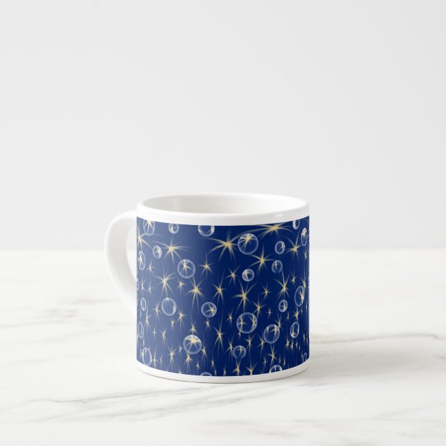 Falling Stars and Bubbles Espresso Cup (Front Left)