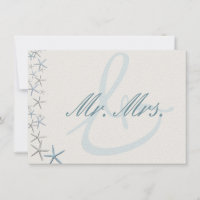 Falling Stars Starfish Wedding Newlyweds Gift Than