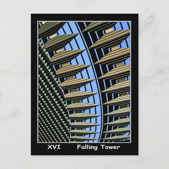 Falling Tower Tarot Card (Front)
