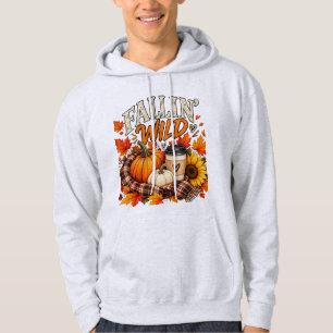 Falling Wild Pumpkin Fall Autumn Graphic Custom Hoodie