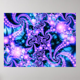 Falling Within (cool) - Psychedelic Fractal Poster