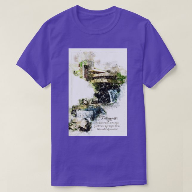 Fallingwater High Watercolor T-Shirt (Design Front)