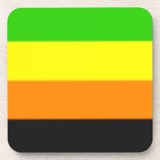 Fallln Aromantic Pride Flag Coaster (Front)
