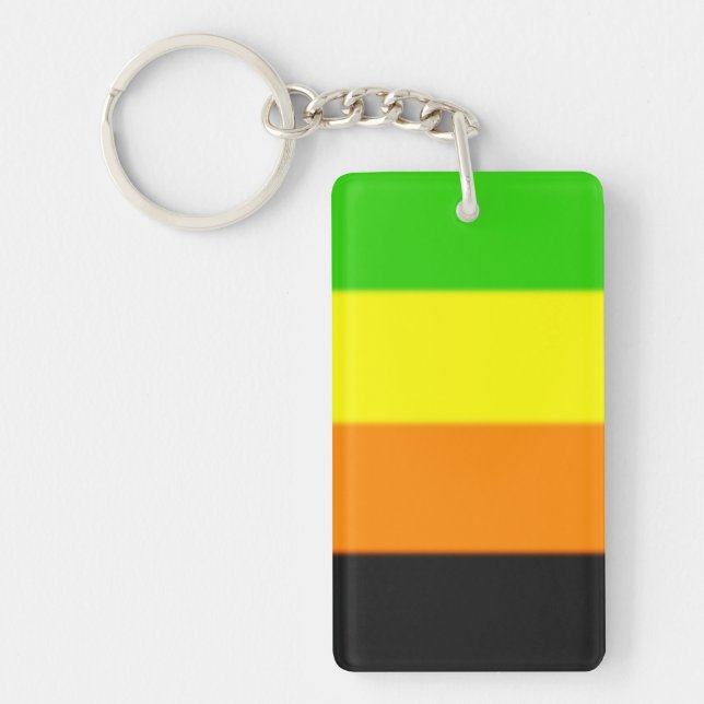 Fallln Aromantic Pride Flag Key Ring (Front)