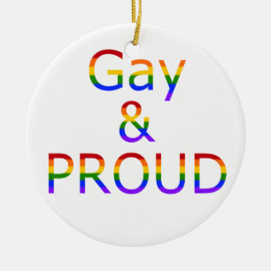 Fallln Gay and Proud Ceramic Tree Decoration