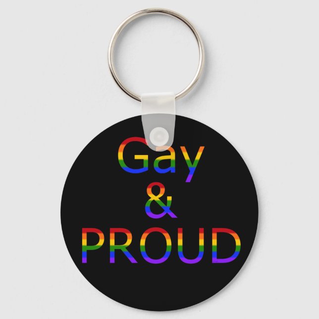 Fallln Gay and Proud Key Ring (Front)