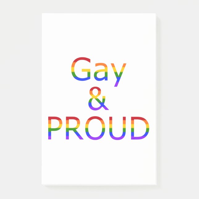Fallln Gay and Proud Post-it Notes (Front)