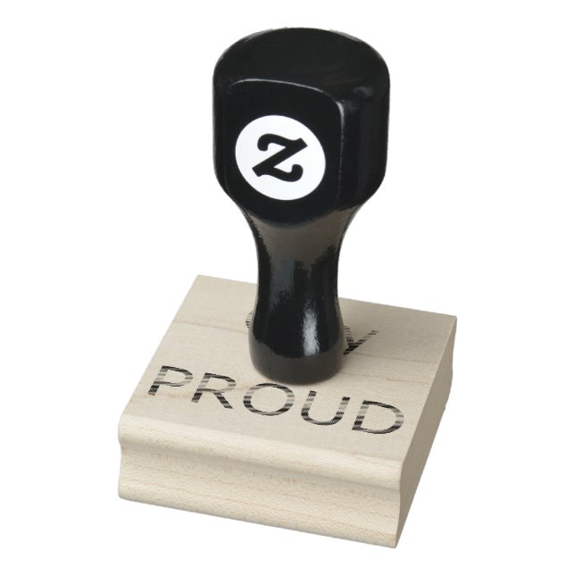 Fallln Gay and Proud Rubber Stamp (Stamp)