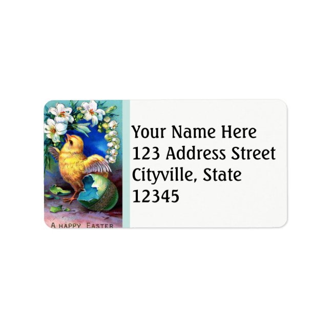 Falln A Happy Easter Chick Label (Front)
