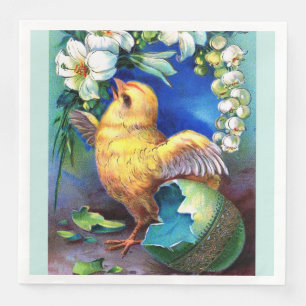 Falln A Happy Easter Chick Napkin