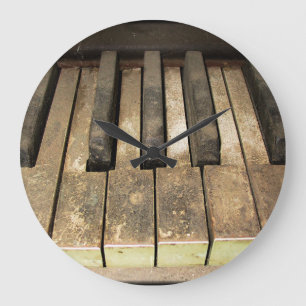 Falln A Melody Left Abadoned Large Clock