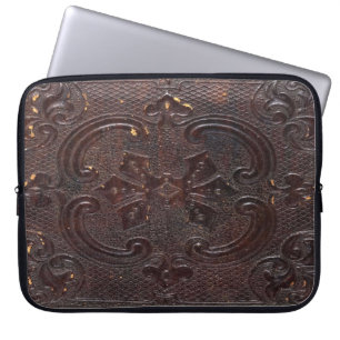 Falln Acient Leather Book Laptop Sleeve