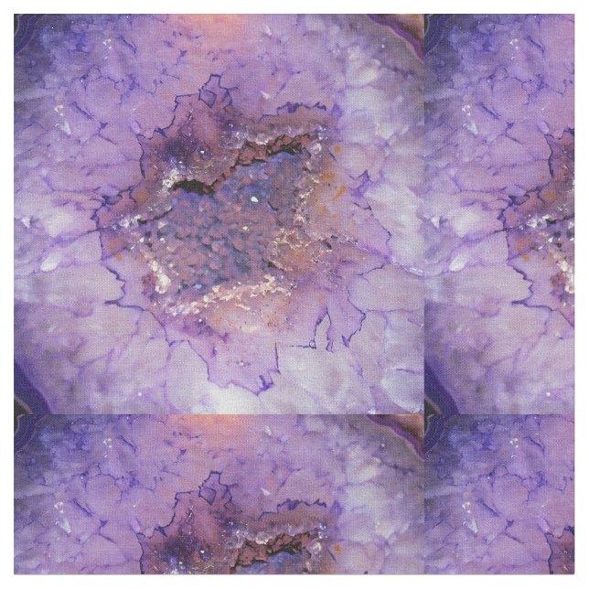 Falln Amethyst Geode Fabric (Close Up)