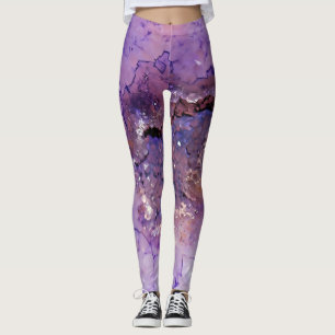 Falln Amethyst Geode Leggings