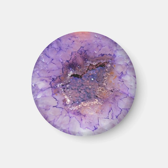 Falln Amethyst Geode Magnet (Front)