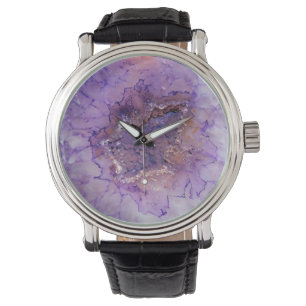 Falln Amethyst Geode Watch