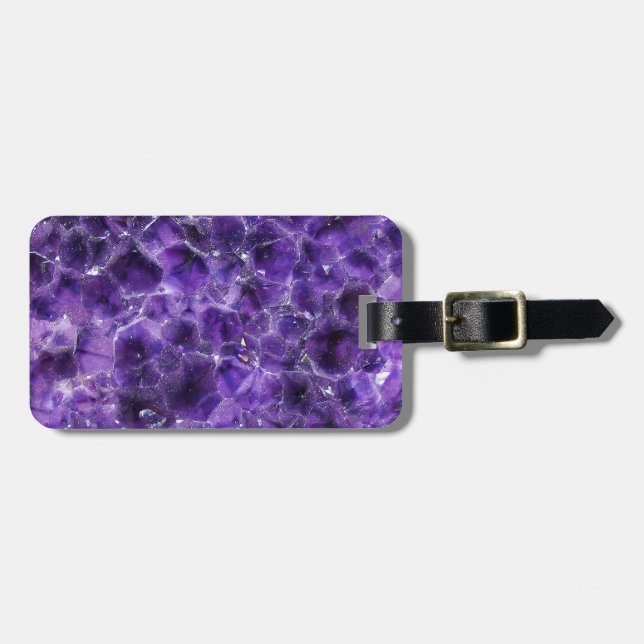 Falln Amethyst Peaks Luggage Tag (Front Horizontal)