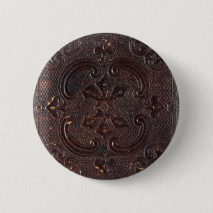 Falln Ancient Leather Book 6 Cm Round Badge