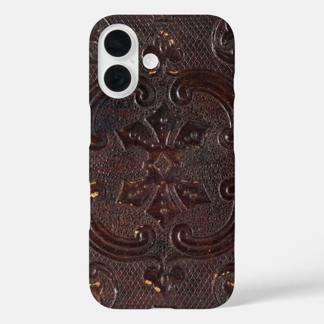 Falln Ancient Leather Book Case-Mate iPhone Case (Back)