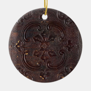 Falln Ancient Leather Book Ceramic Tree Decoration