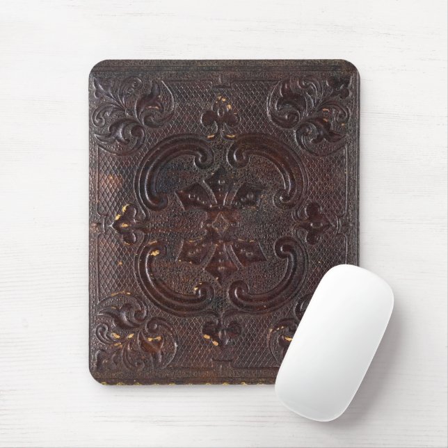 Falln Ancient Leather Book Mouse Mat (With Mouse)