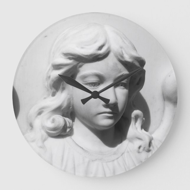Falln Angel in Mourning Large Clock (Front)