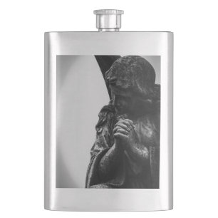 Falln Angel in Prayer Hip Flask