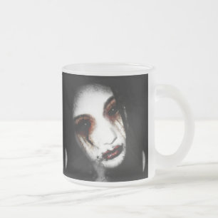 Falln Angel of Loss Frosted Glass Coffee Mug