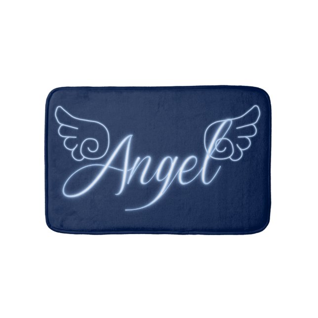 Falln Angel With Wings Bath Mat (Front)