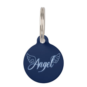 Falln Angel With Wings Pet Tag