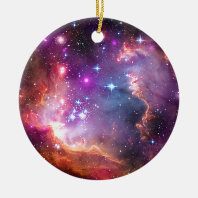 Falln Angelic Galaxy Ceramic Tree Decoration (Front)