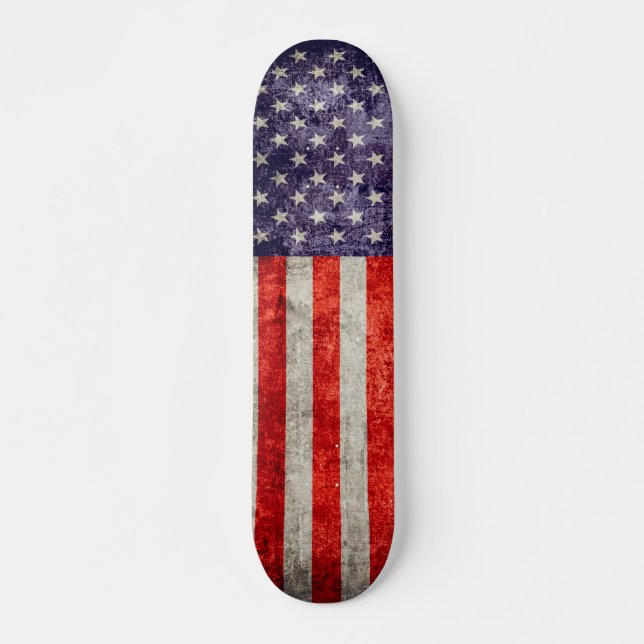 Falln Antique American Flag Skateboard (Front)