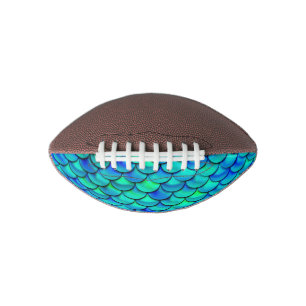 Falln Aqua Blue Scales American Football