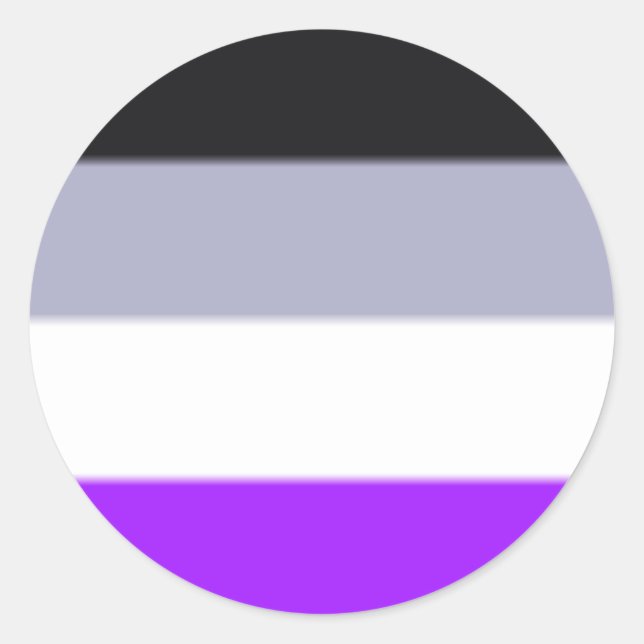 Falln Asexual Pride Flag Classic Round Sticker (Front)