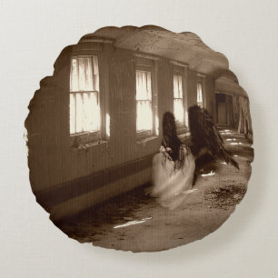 Falln Asylum Angel Round Cushion