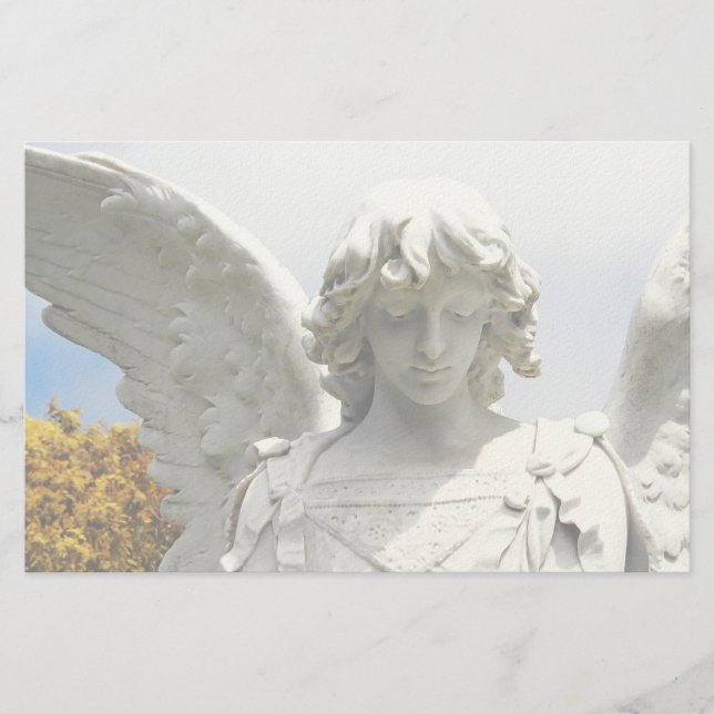 Falln Autumn Angel Stationery (Front)