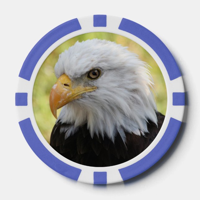 Falln Bald Eagle Liberty Poker Chips (Front)