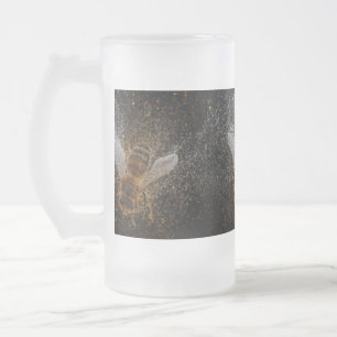 Falln Bees Are Magic Frosted Glass Beer Mug