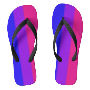 Falln Bisexual Pride Flag Version 2 Flip Flops