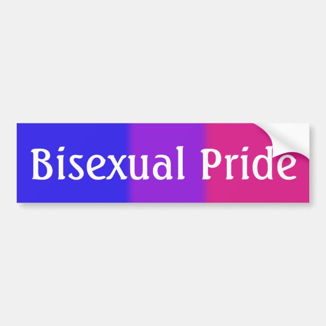Falln Bisexual Pride Flag Version 2 (Text) Bumper Sticker (Front)